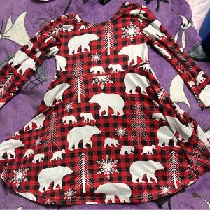 Marie Nicole Clothing Girls Size M(3years) Polar Bear dress